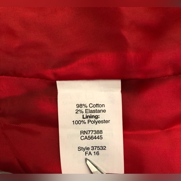 J Crew Factory Pencil Skirt Floral Red Blue White Style 37532 Size 6 - Picture 10 of 16